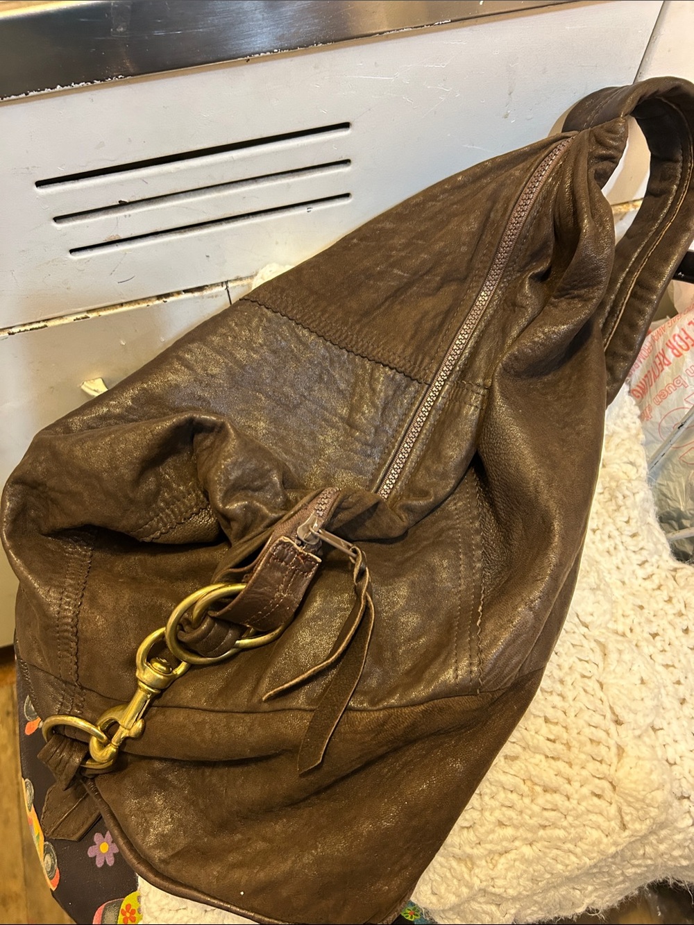 Everyday Brown Leather Sling Satchel - Classic Casual Carry